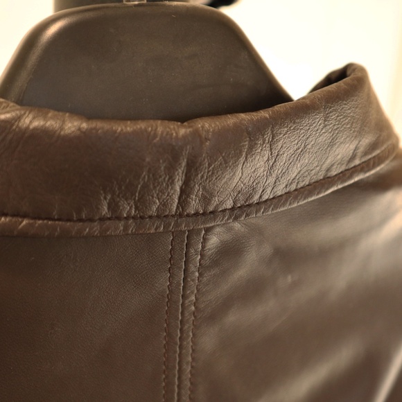 Danier , dark brown, leather jacket, XL - Picture 5 of 13